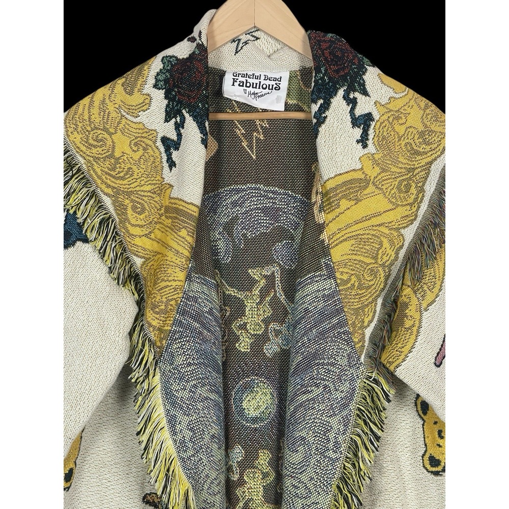 Grateful Dead Fabulous Blanket Yacht Coat Size M/L Deadhead Fringe Baroque RARE - Picture 8 of 16